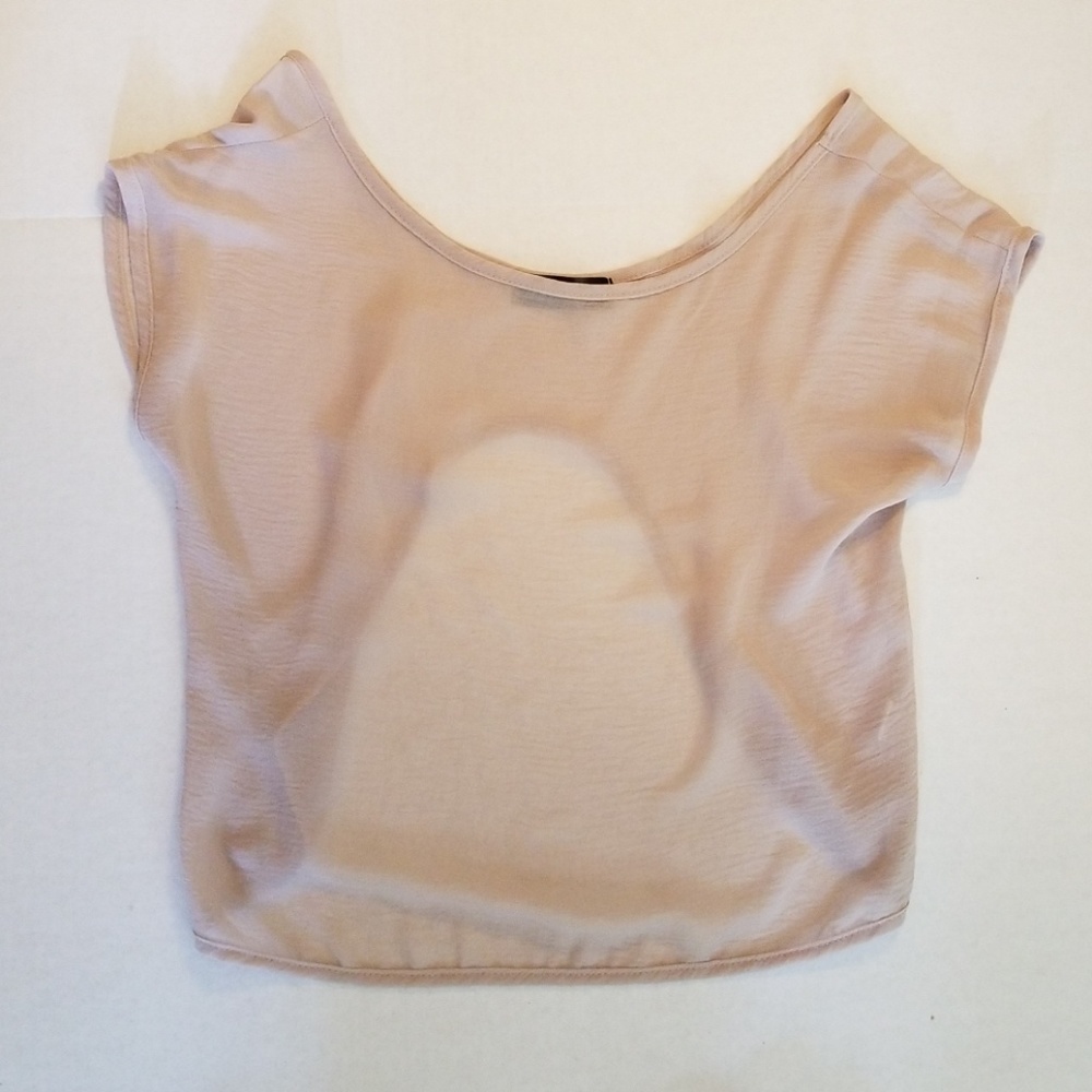 Sketchbook Sheer Backless Top